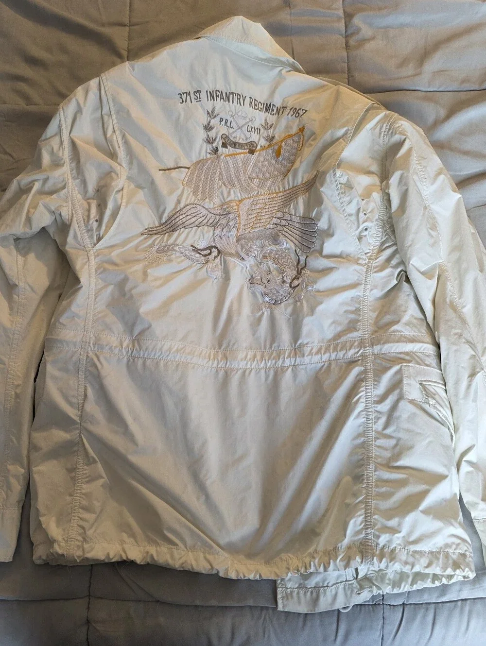 Polo Ralph Lauren Military Style All White Army Jacket - COLLECTORS ITEM